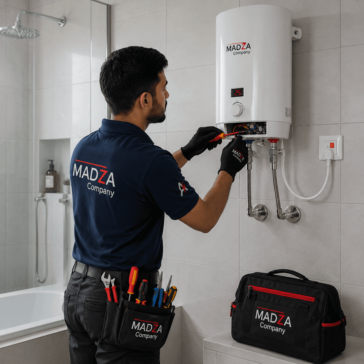 Geyser installation, servicing, and repair.